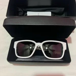 Versace | Accessories | Versace White 56mm Rectangle  display picture 3